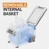 12 Volt Refrigerator, 59QT(55L) Electric Cooler, 12V Fridge APP Control, 12V Cooler -4℉~68℉, Portable Freezer 12/24V DC 110-240V 3
