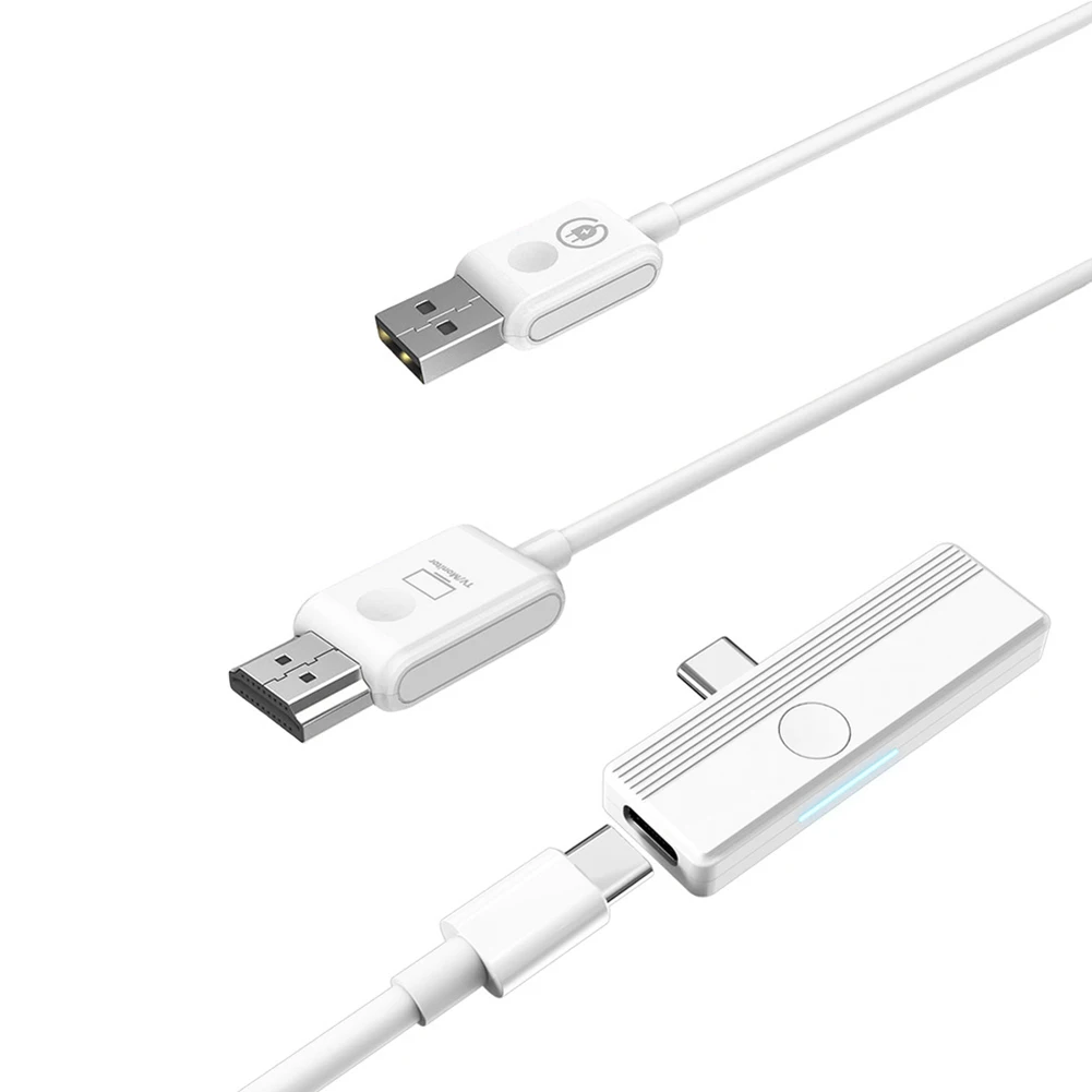 C 타입에서 HDMI 호환 비디오 송신기 및 리시버 익스텐더, 무선 익스텐더, 아이폰 15, 화웨이 휴대폰, 노트북, PC, TV용