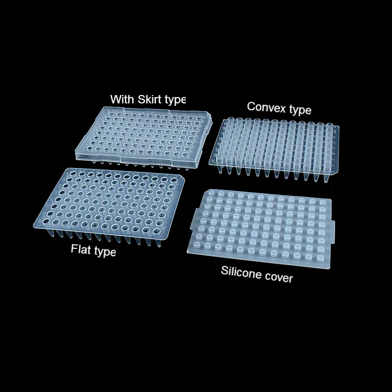 PCR Plate 96-well PCR Plate Silicone Seal Transparet Tubes 0.2ml Non-sterile Sioicone Buy Separately 10/PK