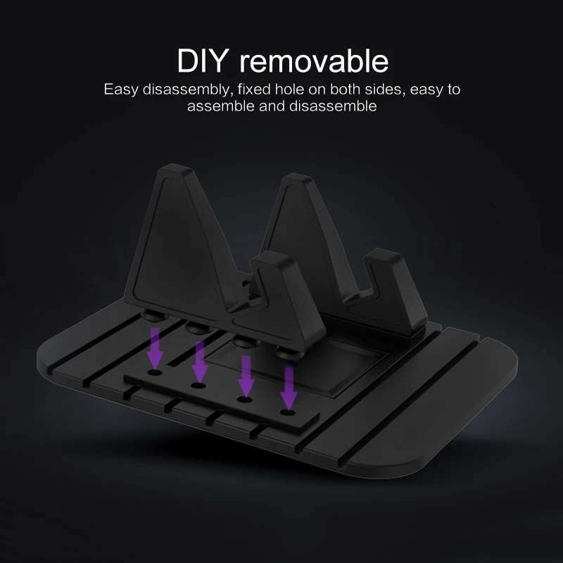 smartphone stand Universal Anti-slip Car Silicone Phone Holder Mat  Pad Dashboard Stand Mount Rubber Bracket For IPhone Samsung Xiaomi Huawei phone holder for car