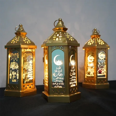 

Eid Hang lanterns Ramadan Decoration Multi-pattern Eid Al-Adha Lam Muslim Eid Mubarak Festival Home Decor Vintage style lanterns