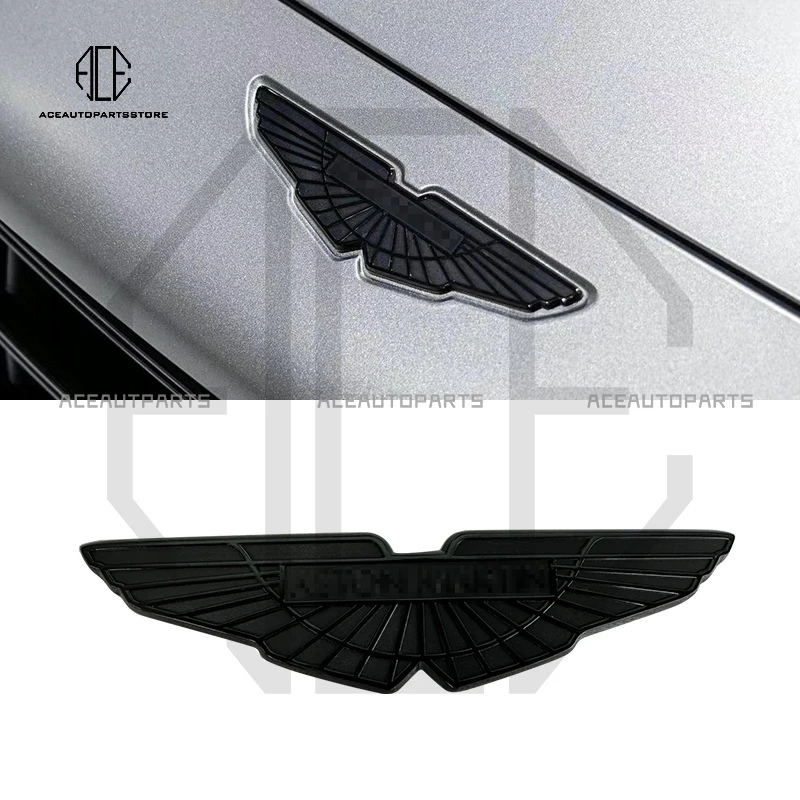 

Для Aston Martin DBX 707 стиль обсидиановый сплав металлический материал Высококачественные наклейки на корпус черный логотип крыло задний значок