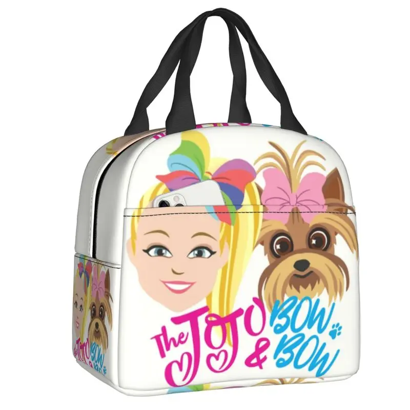 

JoJo And BowBow Siwa Dancer Insulated Lunch Bags for School Office Waterproof Cooler Thermal Lunch Box Women Children