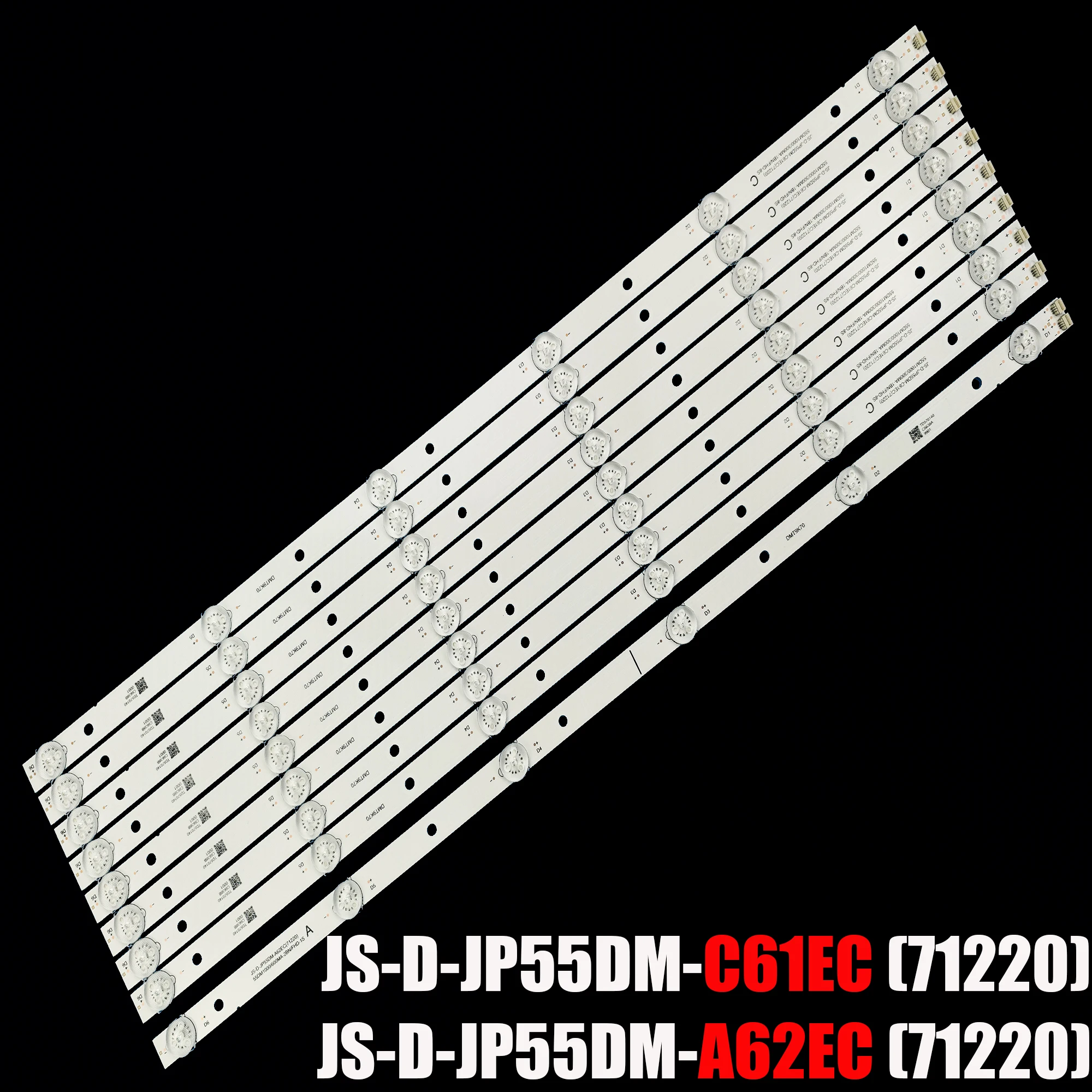 Kit 72 Peças Led Nd55ks4000 jn Uhd Inteligente Js-d-jp55dm-b51ec 55dm1000 300ma1bin Js-d-jp55dm-a62ec 55dm1000 600ma2bin Fhd8s