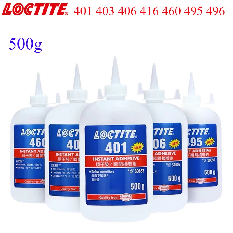 500g Loctite 401 403 406 416 460 480 495 496 Super Glue Quick Instant