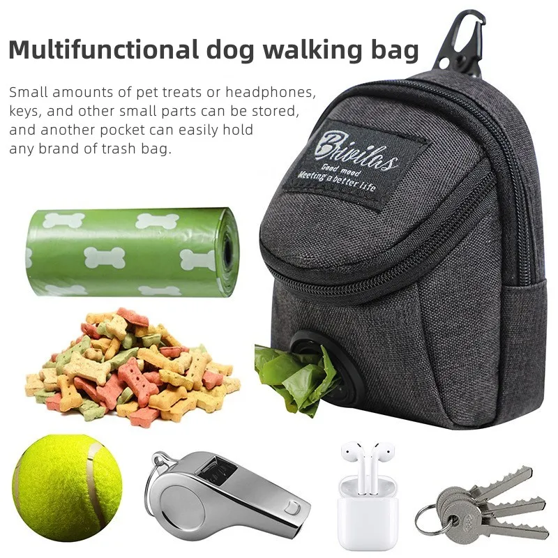 PortableDogTrainingTreatBagOutdoorPetDogTreatPouchPuppySnack