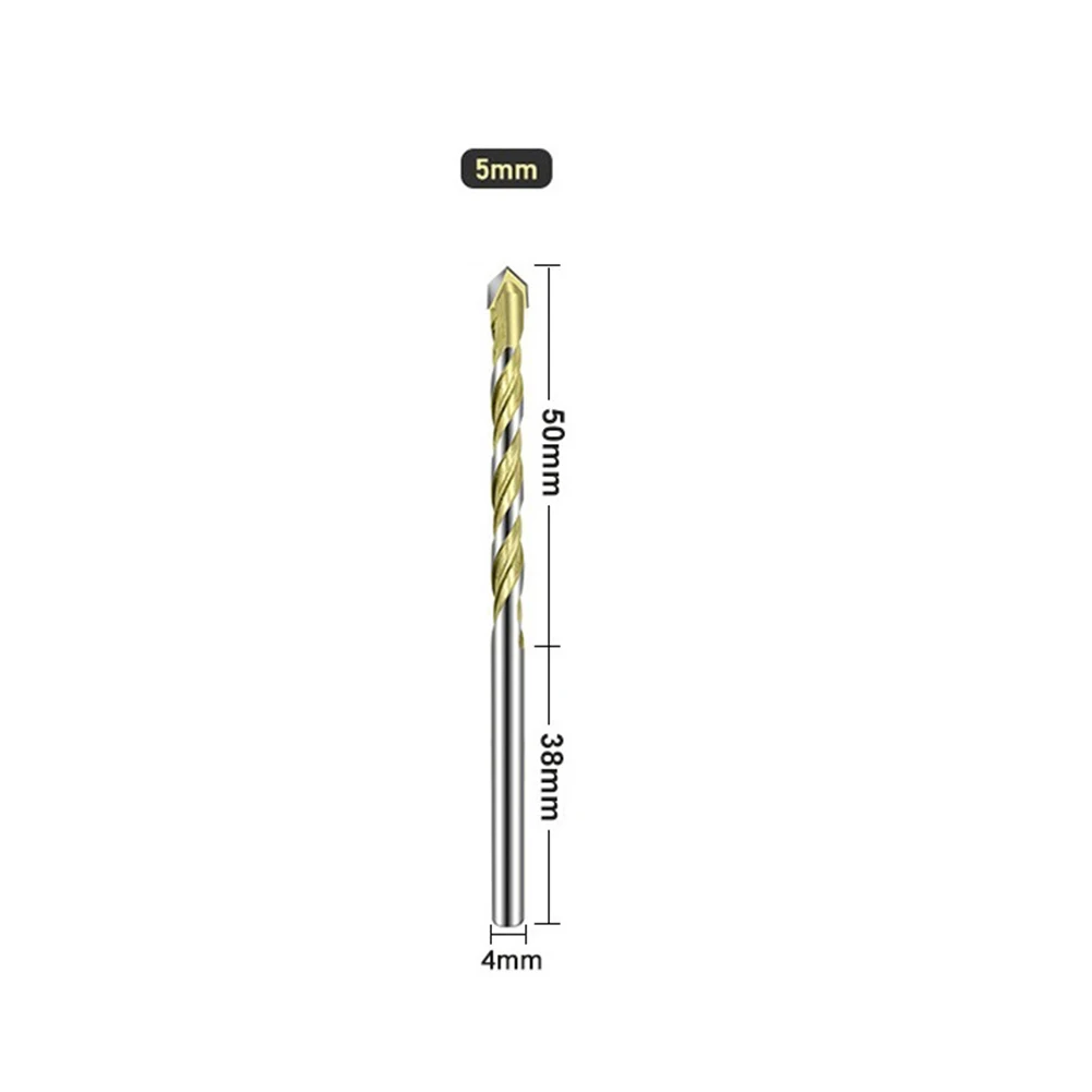 

1pc Multifunction Triangle Drill Bit For Ceramic Tile Wood Metal Concrete Drilling Hole Saw Cutter Glass Drill Bit 5/6/8/10/12mm