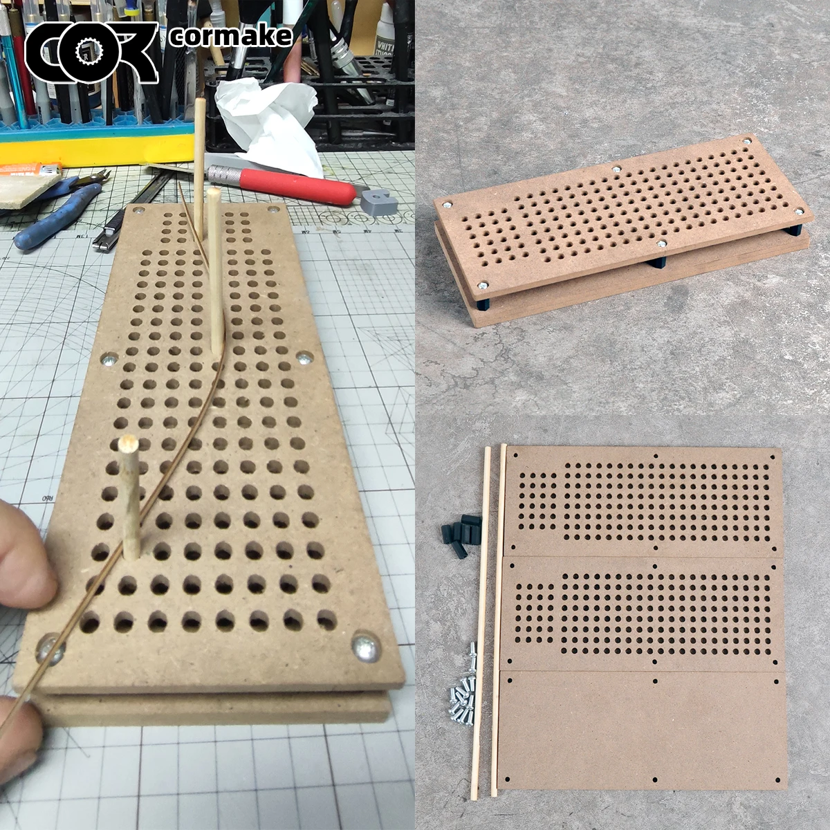 Kit outil pliage bois modélisme naval - CorMake