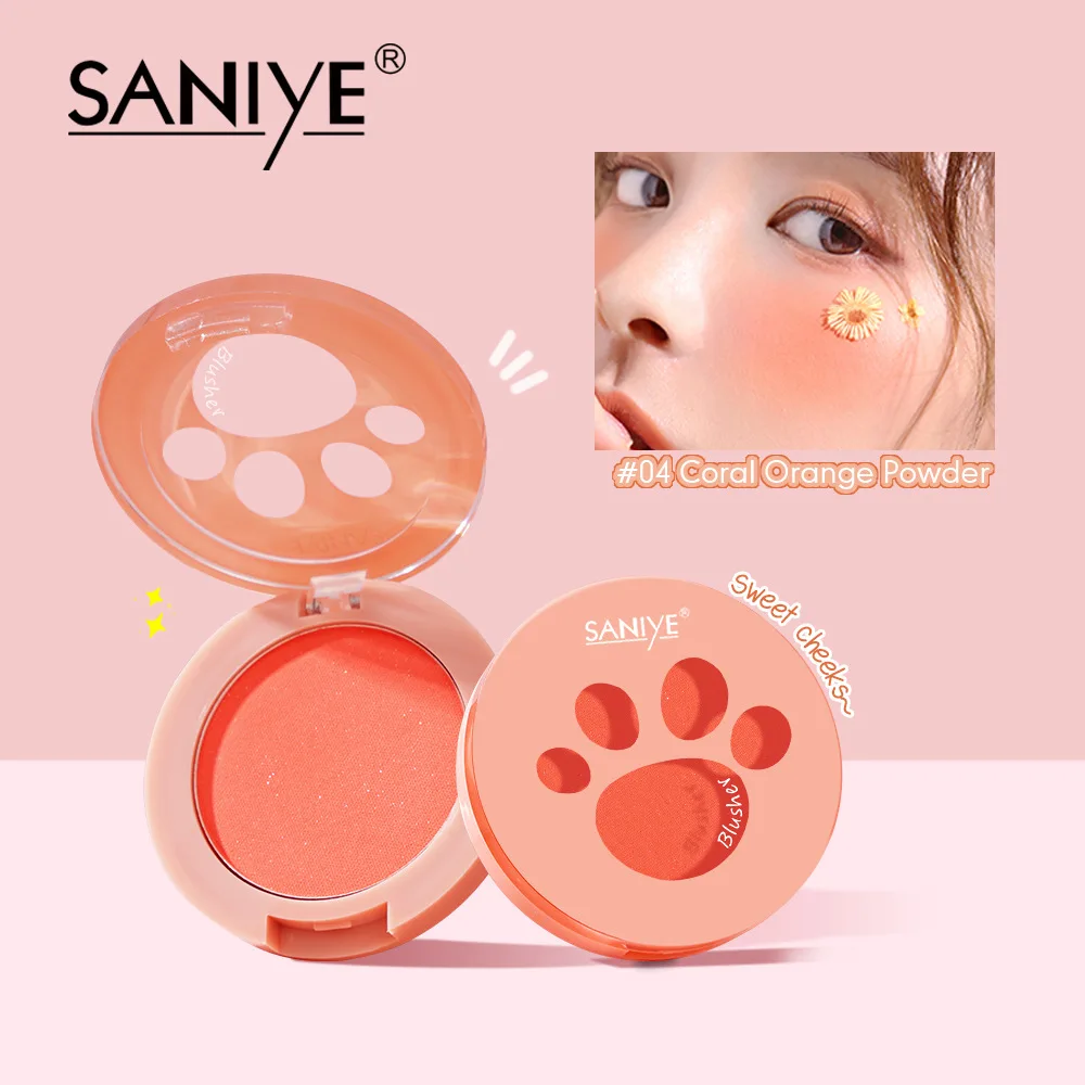 

Monochrome Blush Palette Rose Hawthorn Cheek Tint Blusher Powder Natural Face Makeup Matte Peach Rouge Contour Shadow Palette