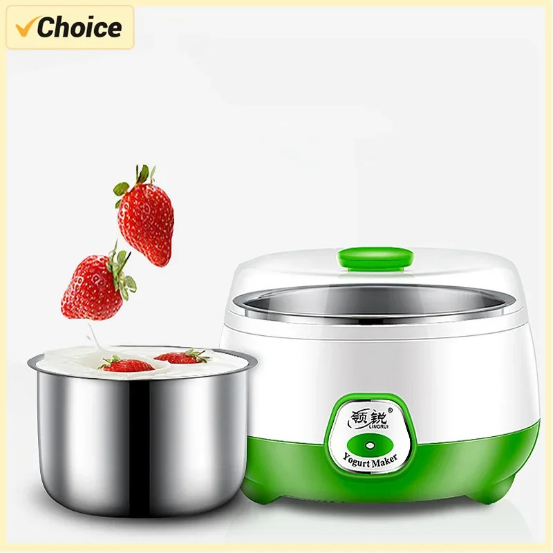 Electric Yogurt Machine Fully Automatic Yogurt Making Machine Multifunctional Cook Stainless Steel Container DIY