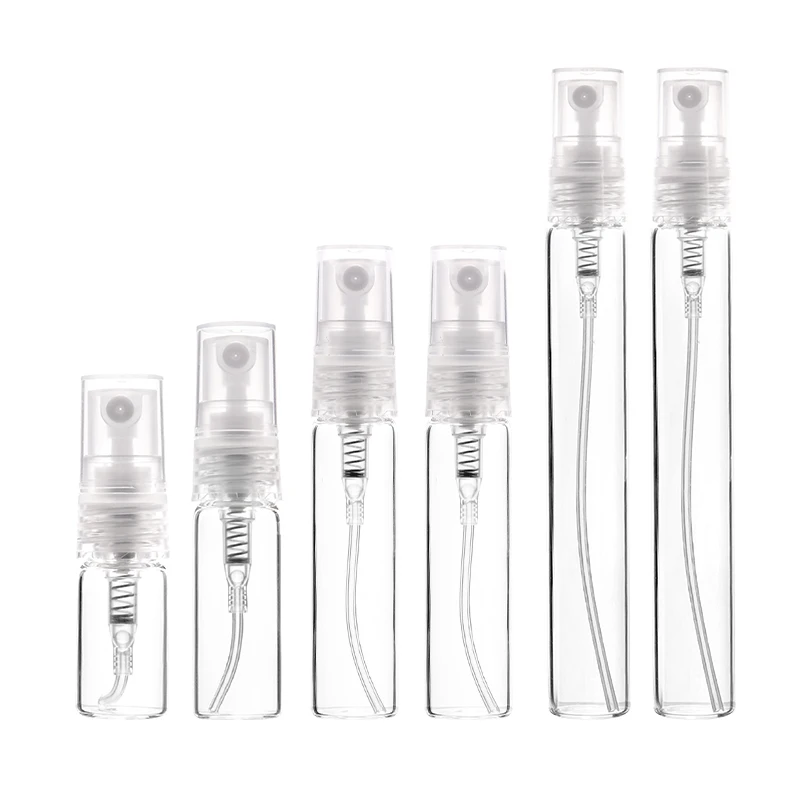 Mini Clear Glass Perfume Bottle Refillable Perfume Bottle Sprayer Portable Travel 8 Pack 2/3/5/10ml