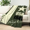 Fashion Racing Cras J-Jeep Blanket Skin friendly comfort warm soft plush blanket suitable sofa living room office bedroom 2