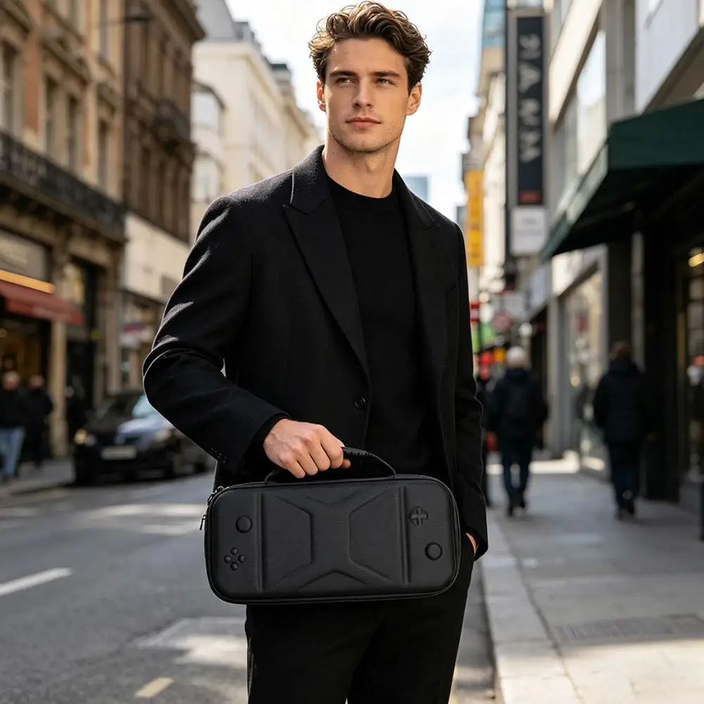 Black Shockproof Hard Shell Carrying Case