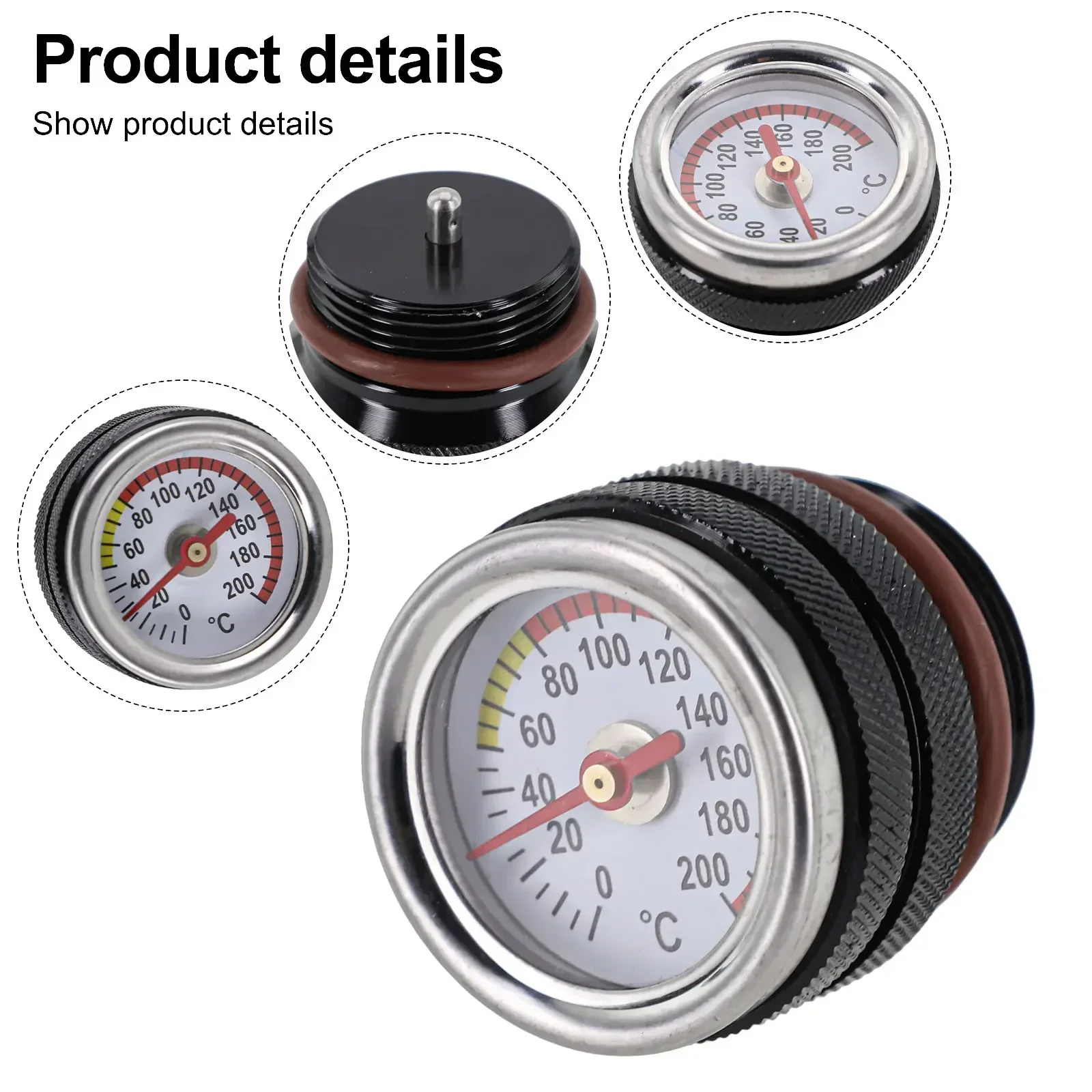 M30x1.5 Motorbike Oil Gauge Oil Temperature Gauge Engine Temperature Accessories For Kawasaki W650/W400/W800 1987-98