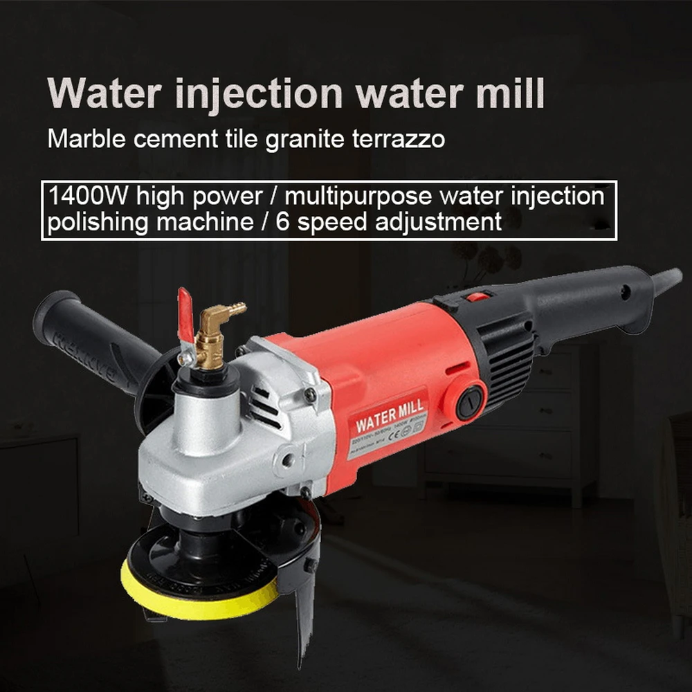 

Polisher Water Mill Angle Grinder Power Tools1400W Polisher Machine Stone Concrete Marble Granite Grinding Polishing Machine