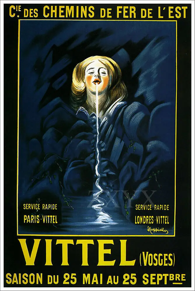 

Винтажный рекламный постер для изобразительного искусства Vittel Artist Leonetto Cappiello