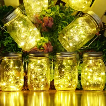 Solar Mason Jar Fairy Lights 1