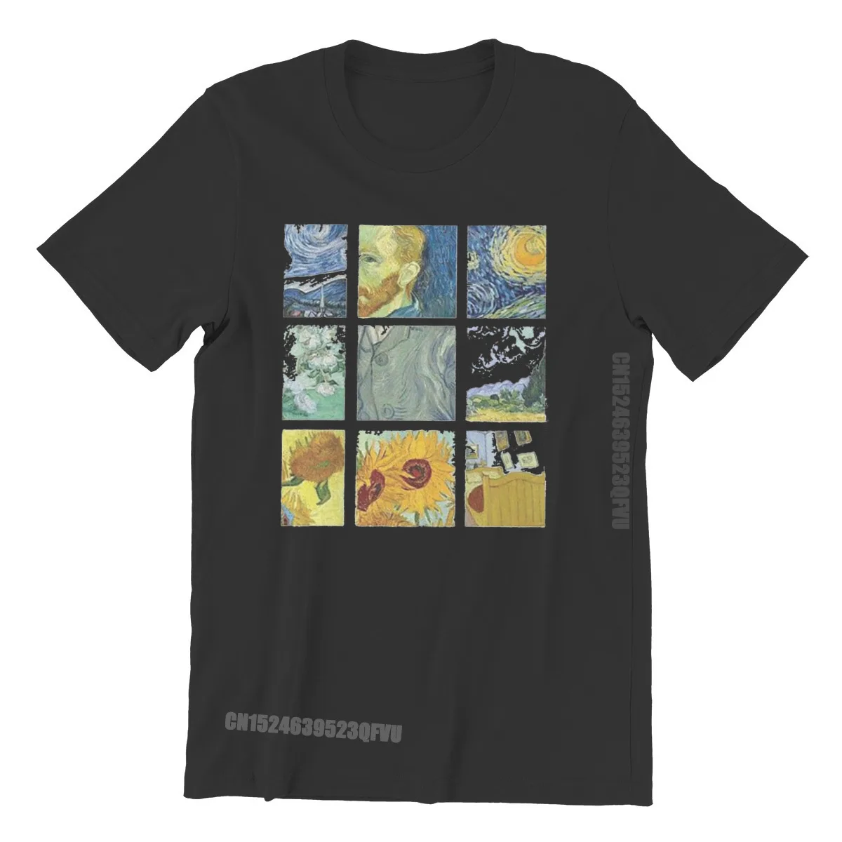 

Vintage Designer Funny Artwork Van Gogh Painting Men Tshirts Homme Graphic Clothes Cool Design Cotton Harajuku T Shirt