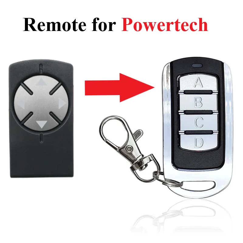 

For Powertech PR2 PR-2 433 mhz remote control Rolling code 4-Channel Powertech trasmitter