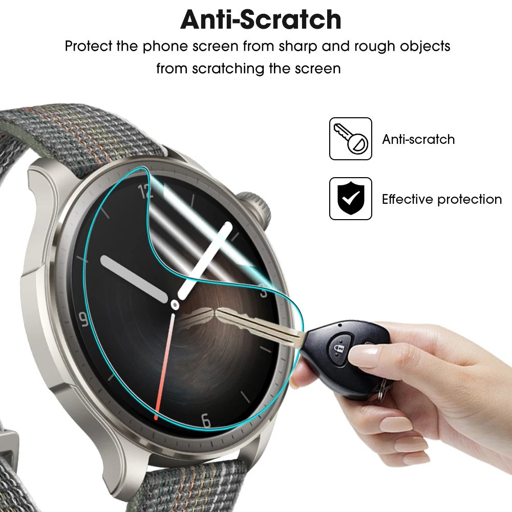 Película de hidrogel TPU suave para reloj inteligente Amazfit Balance, Protector de pantalla antiarañazos, cubierta no de vidrio templado, 1-10 piezas