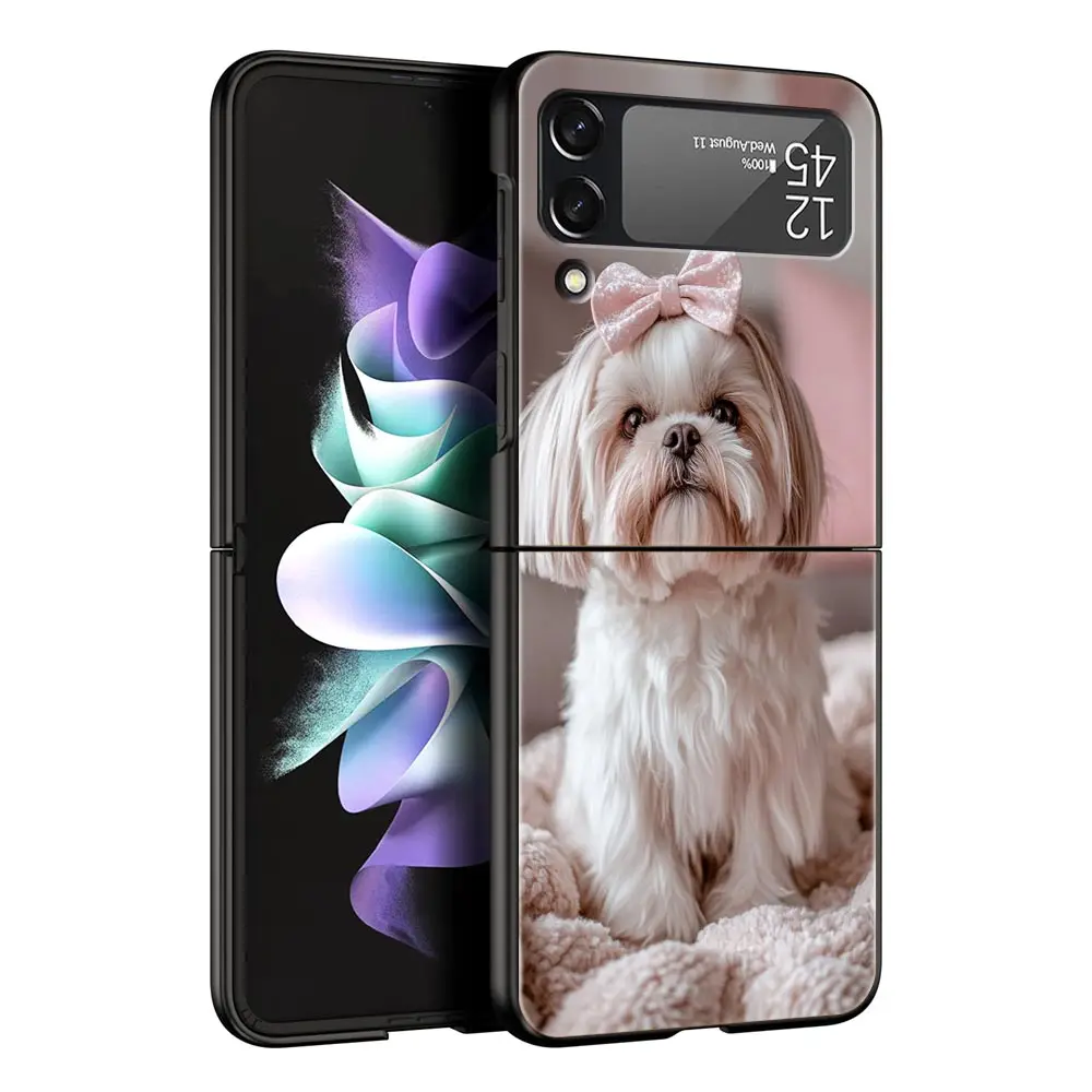 Shih Tzu Painting Cute Animal Phone Case - Folding PC Hard Cover
