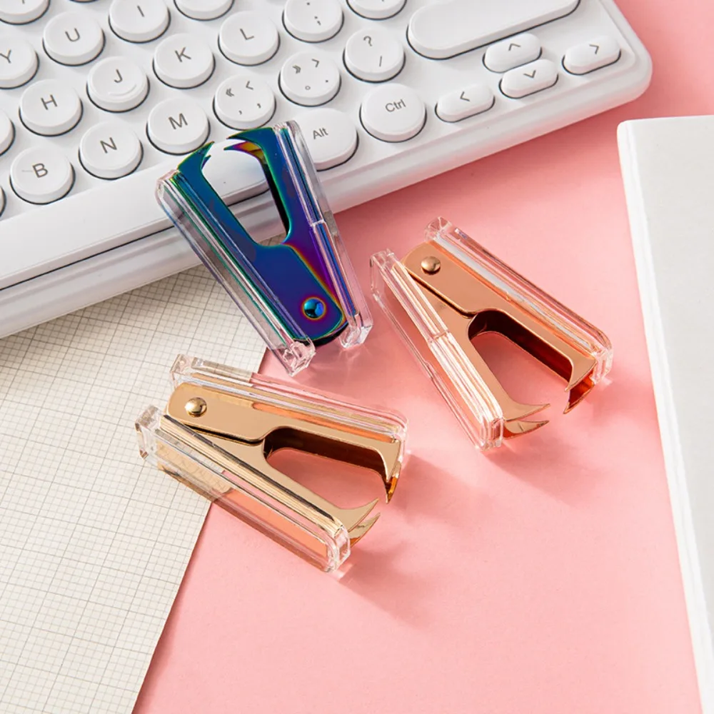 Handheld Staple Remover Nordic Mini Jaw Extractor Removal Tool Nail Puller Office School Stationery Desk Accessories Gift staple remover