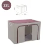Large Capacity Clothes Storage Box Foldable Oxford Cloth Dustproof Storage Box with Zipper Wardrobe Organizer Household Items 6