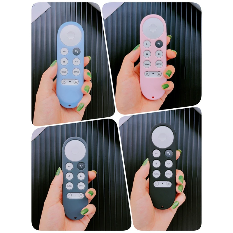 Silicone remote case Silicone remote cover Silicone remote sleeve Remote controller cover Silicone case protector Soft Silicone Case For Google Chromecast 4k Snow Remote Protective Cover Shell Non-slip For Chromecast Smart TV Remote