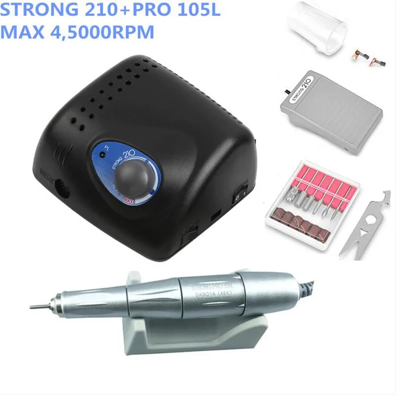 

45000rpm SILVER Handpiece STRONG 210 PRO 105L BTLAAOVE Micromotor saeshin 210 Polishing High speed Handpiece CE