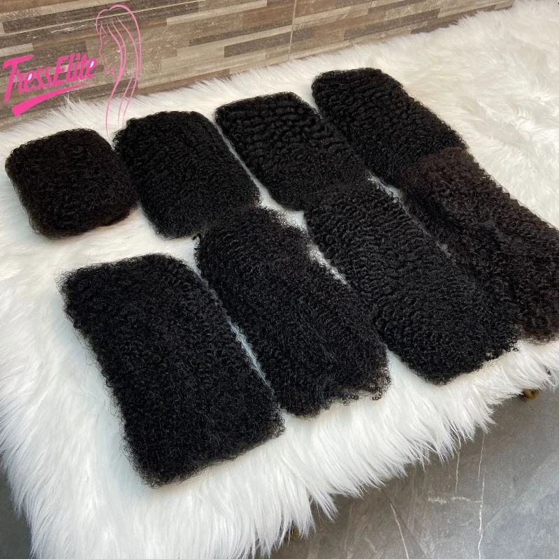 Premium 100% Human Hair Afro Kinky Bulk Human Hair Dirty Braid Hair Extensions Package 50g Used for Atural Braiding 1