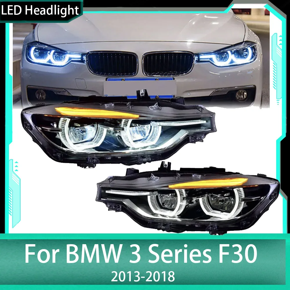 

Car Lights For BMW 3 Series F30 F35 F80 2013-2019 LED Dynamic Headlights DRL Angel Eye Design Projector Lens Accessories