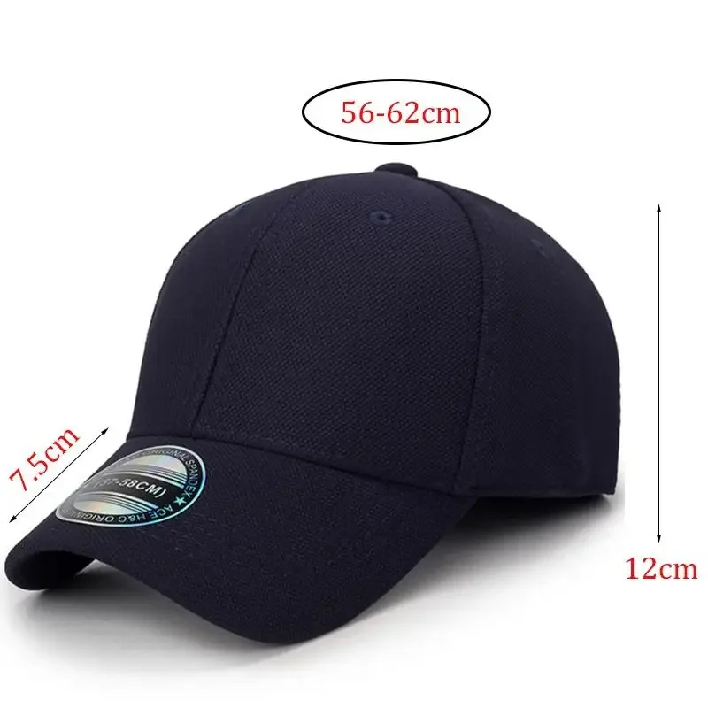 Summer Breathable Stretch Hats Fitted Solid Color Baseball cap Outdoor sports golf Caps for Women Men Hip Hop 6