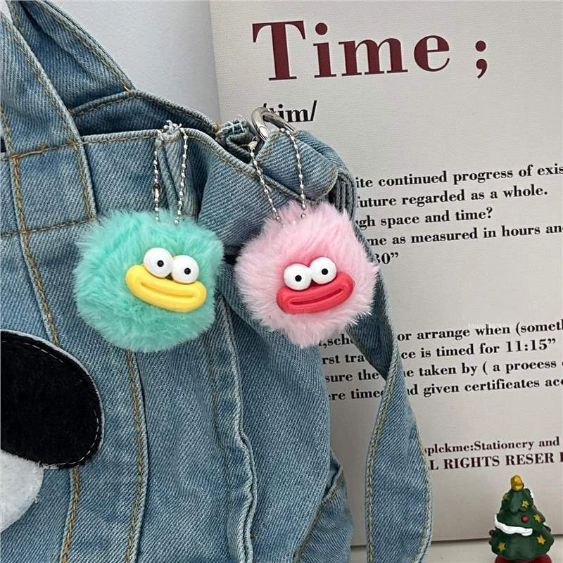 Porte-clés Peluche Fait Main Pendentif Sac à Dos - Décoration Vintage Pour Sac, Maison Ou Cadeau