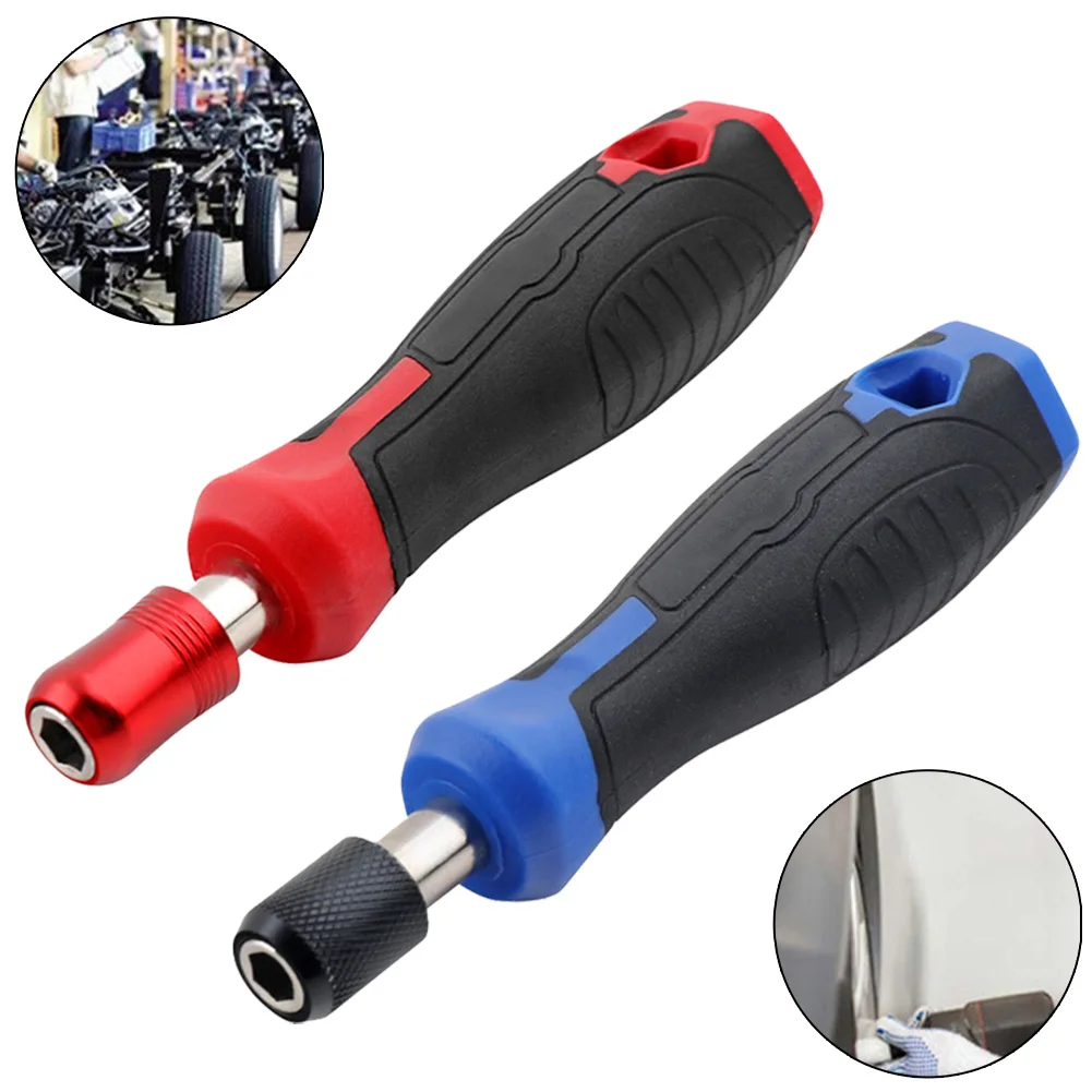 

1pc 1/4inch Hex Screwdriver Handle Magnetic Screw Driver Bit Holder Self-Locking Adapter For Screwdriver Bits Socket Wrench Tool