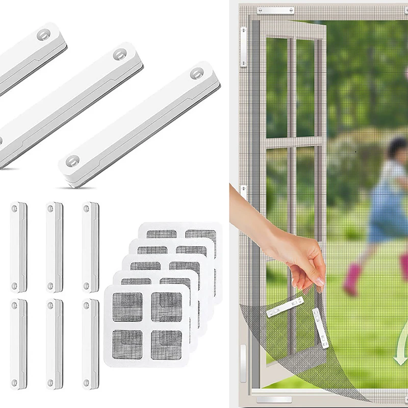 Magnetic Window Screen Clip Magnets For Mosquito Net Windows Doors Nail Free Insect Protection