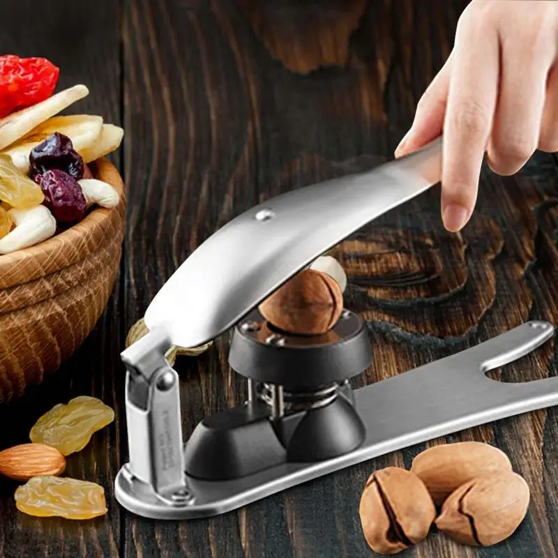 

Chestnut Clip Multifunctional Upgraded Nut Cracker Sheller Walnut Pliers With Curved Handle & Stable Base Home Accessories