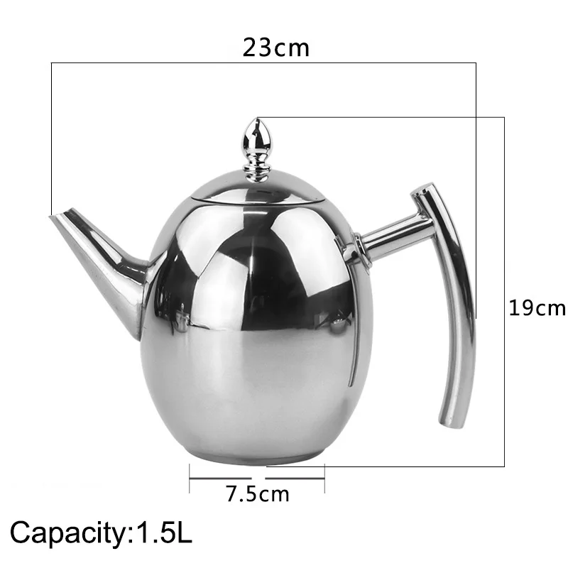 Stainless Steel Kettle Home Boiling Water Pot Large Capacity Teapot