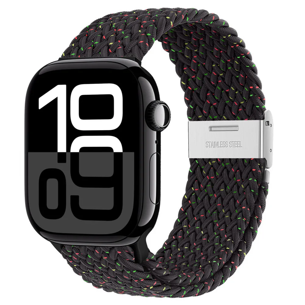 Braided Loop Nylon Elastic Bracelet Strap