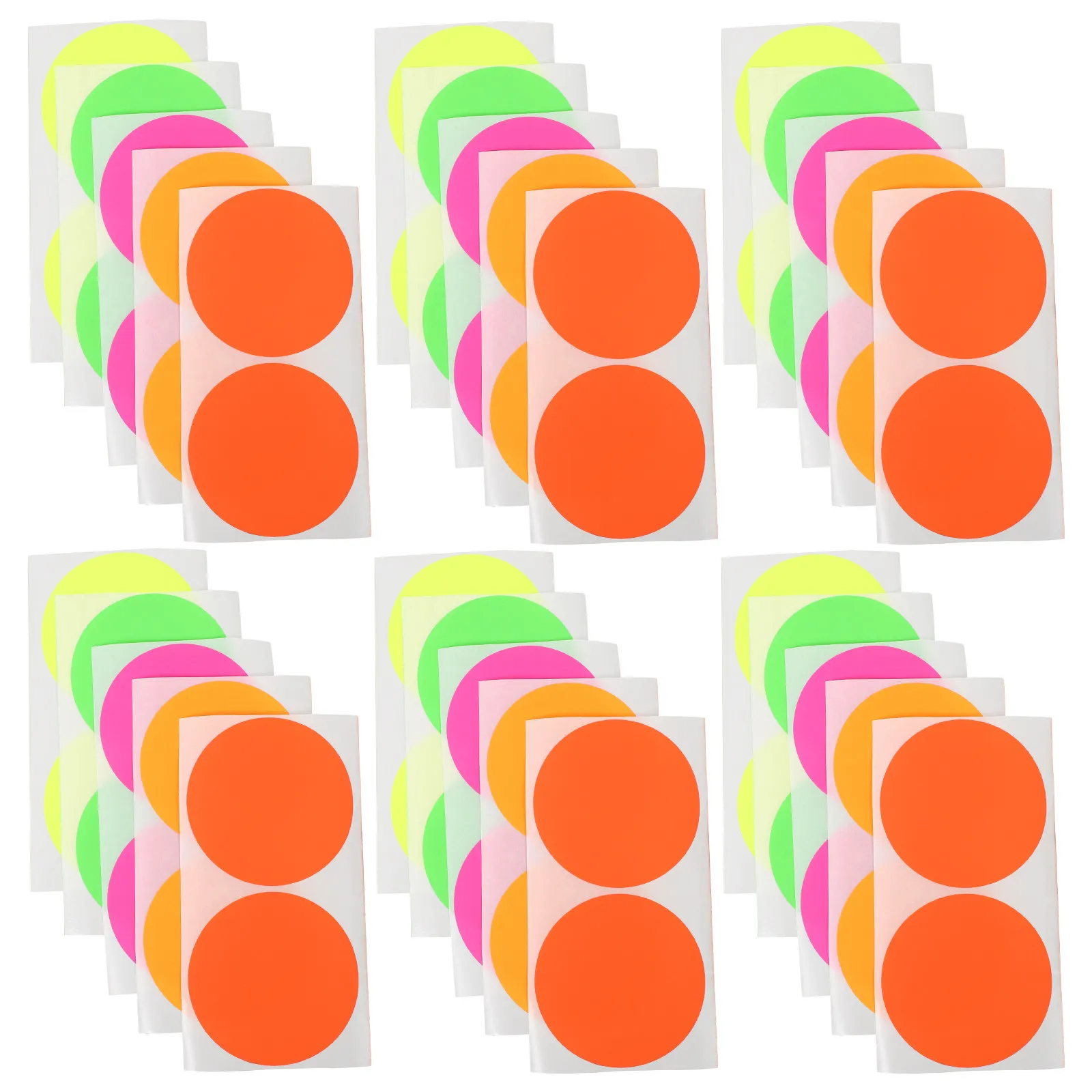 100Pcs 생생한 컬러 도트 스티커 봉투 노트북 파티 홈용 경량 껍질 벗기고 붙이는 원형 라벨 스티커