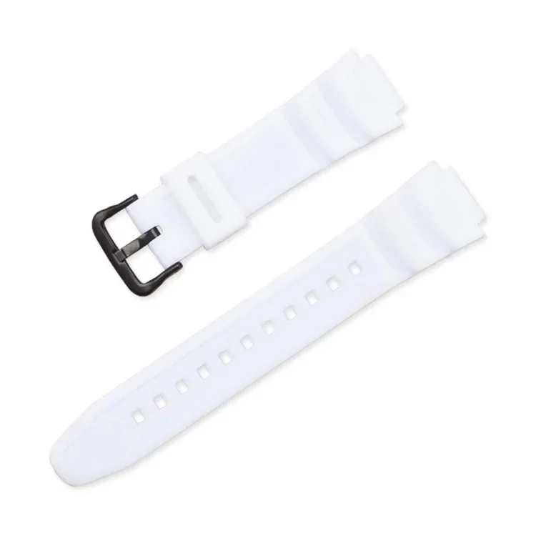 Premium 18mm Silicone Rubber Watch Strap - Men's Wristband Bracelet Accessory