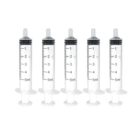 No needle! 5 10 20 50 100Pcs Plastic Nutrient Health Measuring Reusable Hydroponics Nutrient Syringe Tools Sampler 5ML Syringe 1