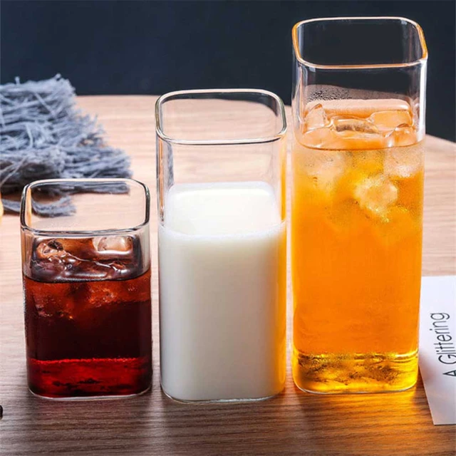 Transparent Borosilicate Glass Mug Heat Resistant Drinking Glasses Latte  Coffee Cup with Scale 300ML Tea Cup for Milk Juice - AliExpress