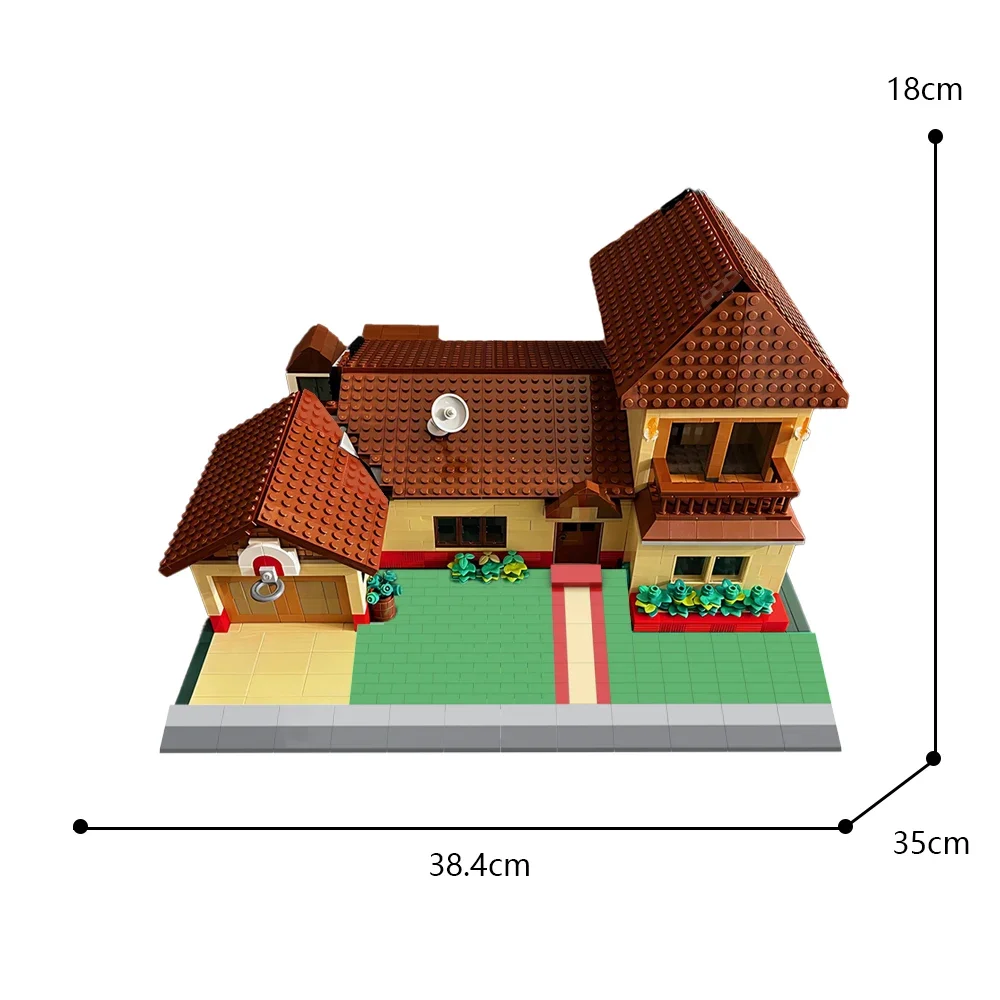 

MOC-98283 Sci-fi Comedy Animation Smith Residence Contextualized House Building Blocks Set Construction Toy For Children Gifts