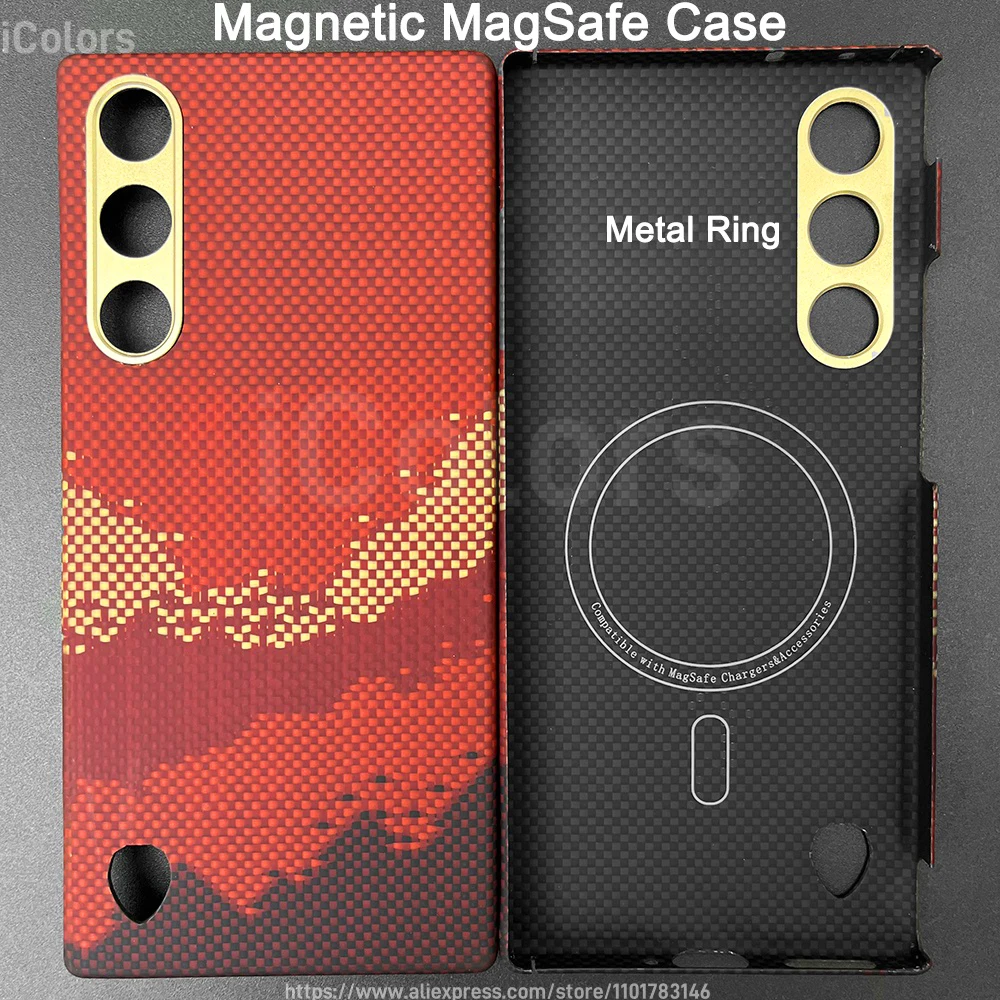 Ultra-Thin Magnetic Carbon Fiber Case - Lightweight, Slim, Anti-Scratch Design