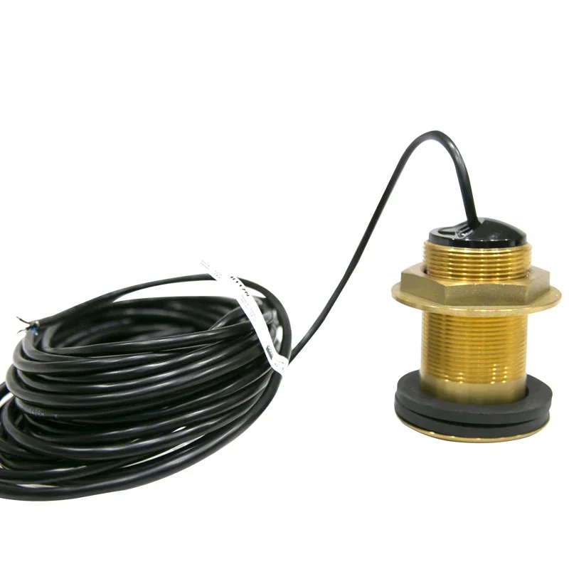 Boat Bronze 600w Thru-hull Depth Transducer Nmea 2000 Transducer