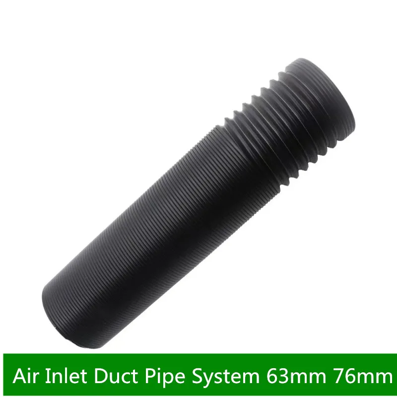 CarColdAirIntakeTubeKit25inch3inchFlexibleAirInletDuctPipe