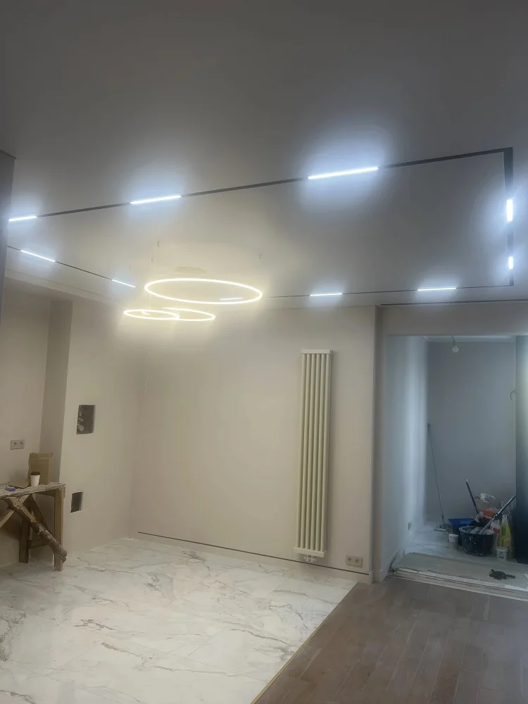 N6 Modern Recessed Magnetic Track Lights design led Lamp Magnetic Rail Ceiling System Indoor Track Lighting Rail Stretch ceiling 3