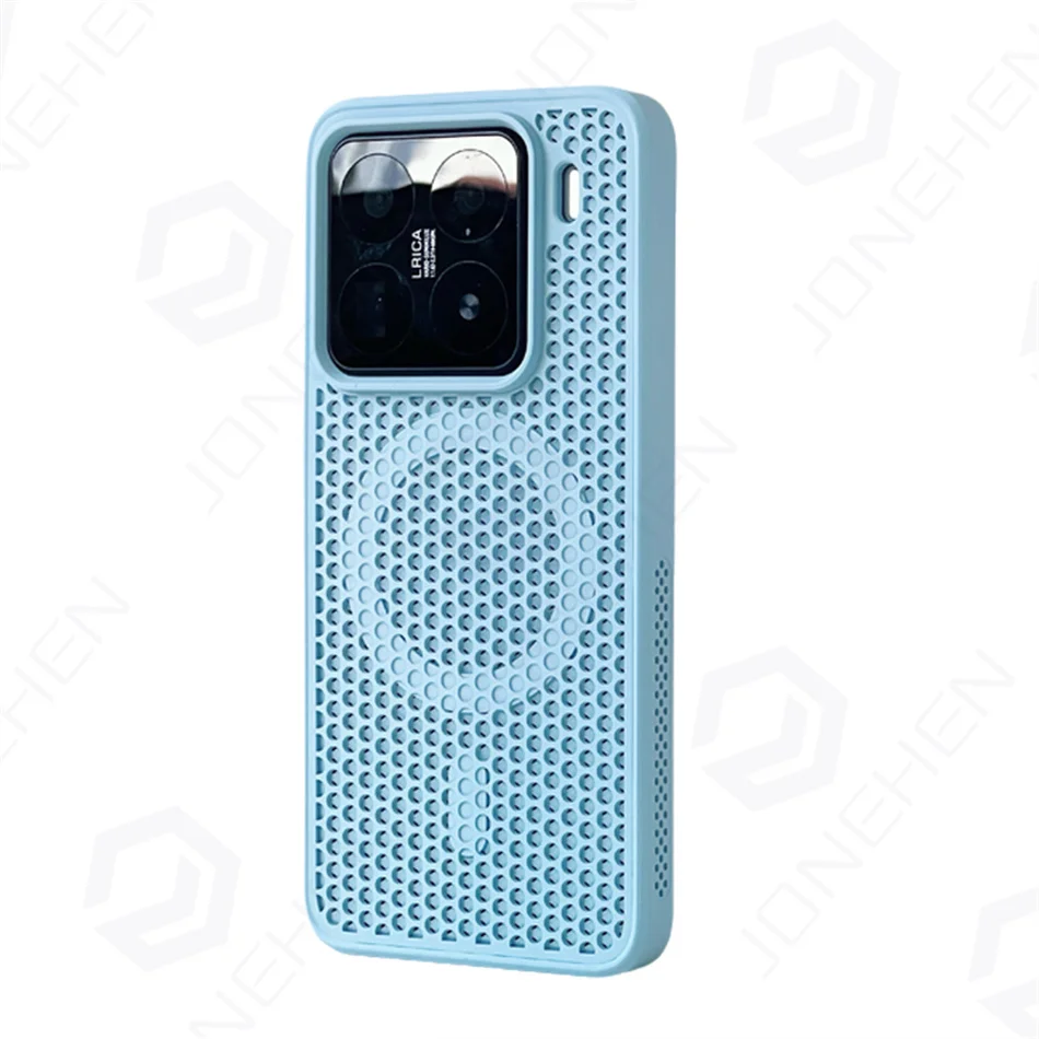 Magsafe Honeycomb Mesh Cooling Magnetic Case - Solid Color Silicone Bumper Cover