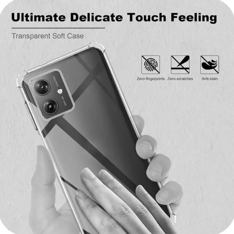 Clear Shockproof Silicone TPU Phone Case Cover