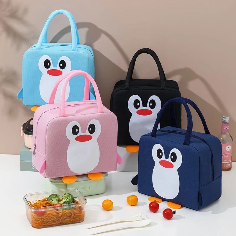 

Portable Lunch Bag Insulated Box Canvas Thermal Cold Food Container School Picnic For Men Women Kids Lunchbox
